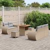 vidaXL Gartensofa-set mit Kissen 8 pcs Beige und Hellgrau Poly-Rattan 3363767 Bild 3