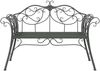 vidaXL Gartenbank 2-Sitzanzahl 130 x 47 x 90 cm Stahl Silber Grau 42029541 Bild 3