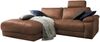 KAWOLA Sofa LOLA Ecksofa Leder braun mit motorischer Relaxfunktion Recamiere links 82 x 178 x 233 cm Bild 3