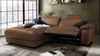 KAWOLA Sofa LOLA Ecksofa Leder braun mit motorischer Relaxfunktion Recamiere links 82 x 178 x 233 cm Bild 2