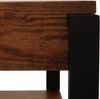 TV-Rack HWC-L53, Fernsehtisch Lowboard TV-Tisch, Metall 42x120x44cm ~ dunkle Wildeiche Bild 4