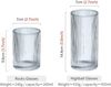 Premium Trinkgläser Set 4er 360ml Cocktail Origami Longdrink Geriffelt Eiskaffee Bild 2