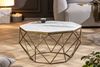 riess-ambiente Couchtisch DIAMOND 70cm weiß / messing, Wohnzimmer · Marmor · Metall · eckig · Handarbeit Bild 2