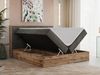Boxspringbett, Schlafzimmerbett, Bettkasten - VENETO - 180 x 200 cm - Dunkelgrau Velvet - H3 Bild 2