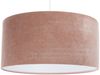 BPS Koncept 0E0-169-40 Hängeleuchte GLAMOUR Velourss strukturiert auf PVC-Basis puderrosa, weiß 1xE27 60W H:102 Ø40cm dimmbar Bild 3