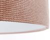 BPS Koncept 0E0-169-40 Hängeleuchte GLAMOUR Velourss strukturiert auf PVC-Basis puderrosa, weiß 1xE27 60W H:102 Ø40cm dimmbar Bild 5