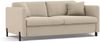 Micadoni Schlafsofa Gloria 2-Sitzer Strukturierter Stoff Beige 205x140 Bild 2