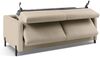 Micadoni Schlafsofa Gloria 2-Sitzer Strukturierter Stoff Beige 205x140 Bild 4