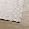vidaXL Teppich IZA Kurzflor Skandinavischer Look Creme 160x230 cm 375442 Bild 4