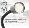 B.K.Licht Tischleuchte LED Klemmleuchte Schwenkbar Drehbar - BKL1355, LED wechselbar, Warmweiß, inkl. 5W GU10 Leuchtmittel Metall Schwarz-Matt Bild 4