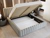GrainGold Polsterbett mit Bettkästen BLISS, Modern Bett mit Kopfteil - 180x200 cm, Grau (1x Bett) Bild 3