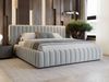 GrainGold Polsterbett mit Bettkästen BLISS, Modern Bett mit Kopfteil - 180x200 cm, Grau (1x Bett) Bild 5