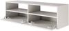 Selsey 'Framme' hängendes TV-Board mit zwei Klappen und offenen Ablagen, Weiß, 100 cm Bild 4