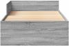 vidaXL Bettgestell mit Kopfteil Grau Sonoma 80 x 200 cm Holzwerkstoff 8009039 Bild 4