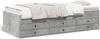 vidaXL Tagesbett mit Schubladen ohne Matratze Betongrau 100x200 cm 3280870 Bild 2