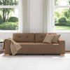 vidaXL 3-Sitzer-Sofa Braun 220 cm Stoff 4105092 Bild 3