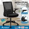 ALFORDSON Bürostuhl komfortable Lendenwirbelstütze, ergonomisch, (1 St), mit Rollen, klappbare Armlehnen Bild 4