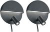 2er SET LED Leselampen Schwarz mit Schalter & Stecker, Ø 16cm Bild 2
