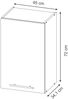 Hängeschrank Fame-Line GrauBeige 45 cm Vicco Bild 3