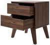 Beautysofa Nachttisch NOREL modernes Design mit zwei Schubladen (erhältlich in Braun Walnuss & Cashmere), Breite: 45 cm Bild 4