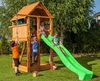 Fungoo Spielturm "Fortress", teak,mit Rutsche, Holzdach, Kletterseil, Kletterwand und Leiter Bild 2