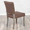 LebensWohnArt Stuhl Stuhl NEW RETRO mit Stoffbezug Seal-Brown Bild 5