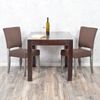 LebensWohnArt Stuhl Stuhl NEW RETRO mit Stoffbezug Seal-Brown Bild 2
