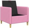 vidaXL Sofa mit Stauraum Rosa 72 x 78 x 87 cm Polyester 42036875 Bild 4
