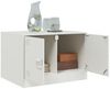 vidaXL Couchtisch Weiß 67x50x44 cm Stahl 841732 Bild 5