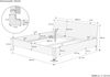 Großes Ehebett Doppelbett aus Buchenholz 200x200 mit wählbarem Zubehör V-60.93-20Rollrost inkl. Bild 3