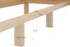 Großes Ehebett Doppelbett aus Buchenholz 200x200 mit wählbarem Zubehör V-60.93-20Rollrost inkl. Bild 4