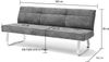 TALENA Bank - Anthrazit / 175cm Bild 2