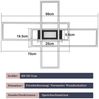 ZMH LED Deckenleuchte Wohnzimmer 50W 3 Rahmen Deckenlampe mit Fernbedienung Modern Flur, Augenschutz, Einfache Installtion, LED fest integriert, 3000-6500K, Schlafzimmerlampe Schlafzimmer Deckenbeleuchtung Bild 3