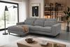 Ecksofa (B/H/T: 276x91x183 cm) in Grau Bild 4