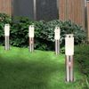 4er Set LED Stehleuchte, Edelstahl Säule, Bewegungsmelder Bild 5