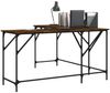vidaXL Schreibtisch Räuchereiche 149x149x75 cm Holzwerkstoff 837584 Bild 3