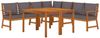 vidaXL 7-tlg. Garten-Essgruppe mit Kissen Massivholz Akazie 3154971 Bild 3