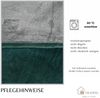 Moderne Plüschbettwäsche mit Reißverschluss - einfarbig, wendbar & warmhaltend Grün 155x220cm + 80x80cm Kissenbezug Bild 5