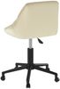 vidaXL Esszimmerstuhl Drehbar Creme Samt, Drehbar [3089031] Bild 4