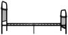 vidaXL Bettgestell Metall schwarz, mit integriertem Lattenrost, 90×200 cm Bild 4