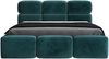 Polsterbett MAROKO 140x200 mit Matratze, Bettkasten und Lattenrost. Farbe: Minze 13 Bild 3