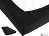 Carpe Sonno Spannbettlaken Heavy Jersey 90x200 100x200 120x200 140x200 160x200 180x200 200x200, Jersey, Gummizug: rundum, (1 Stück), Weiches Spannbetttuch Bügelfrei, Bettlaken 130x200 Schwarz Bild 3