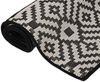 vidaXL Outdoor-Teppich Flachgewebe 160x230 cm Schwarz Gestreift 340853 Bild 3