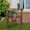 Pflanztisch, Holz, Metall-Arbeitsplatte, Haken, L 78 cm Bild 4