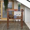 Pflanztisch, Holz, Metall-Arbeitsplatte, Haken, L 78 cm Bild 5