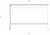 Schreibtisch Tisch SAGA Eiche massiv 120x75x65 cm Bild 3