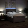 vidaXL Boxspringbett mit Matratze Dunkelbraun 140x200 cm Stoff 3292821 Bild 5