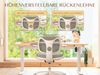 FLEXISPOT Schreibtisch Kinderschreibtisch Höhenverstellbar (mit neigbarer Tischplatte, mit LED-Höhenanzeige & 3 Speicherplätzen, MIT Haken, 16mm Abgerundete Tischecken), für Kinder ab 6 Jahren, Kindertisch Stuhl Set Bild 3
