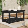 vidaXL Gartentisch Schwarz 82,5x50,5x45 cm Massivholz Kiefer 824138 Bild 4