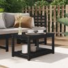 vidaXL Gartentisch Schwarz 82,5x50,5x45 cm Massivholz Kiefer 824138 Bild 2